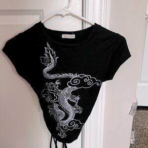 Occasion Dragon Top, Open/ Tie back.
